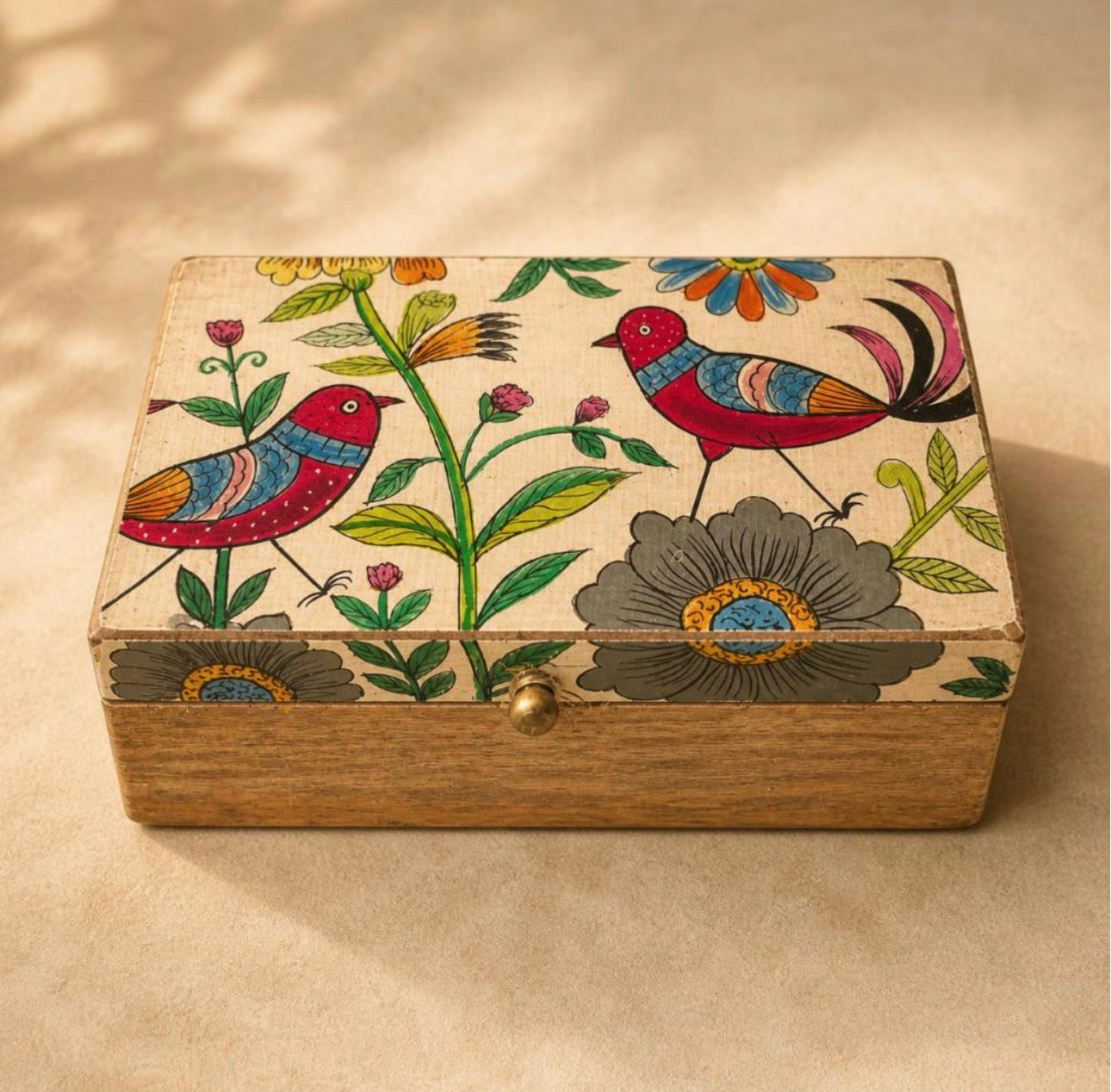 Hand painted Trinket box