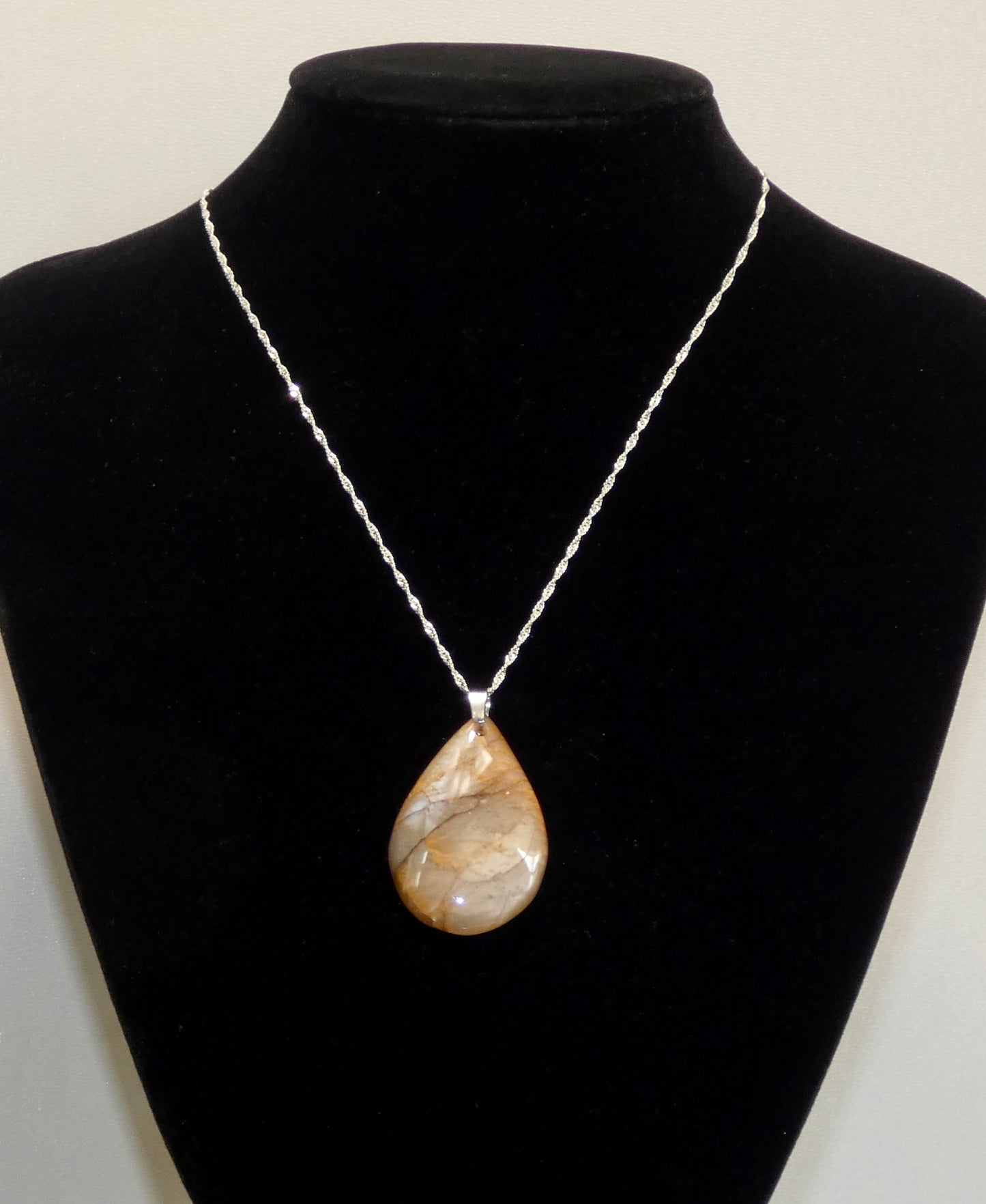 Bronze Labradorite Pear Drop Pendant
