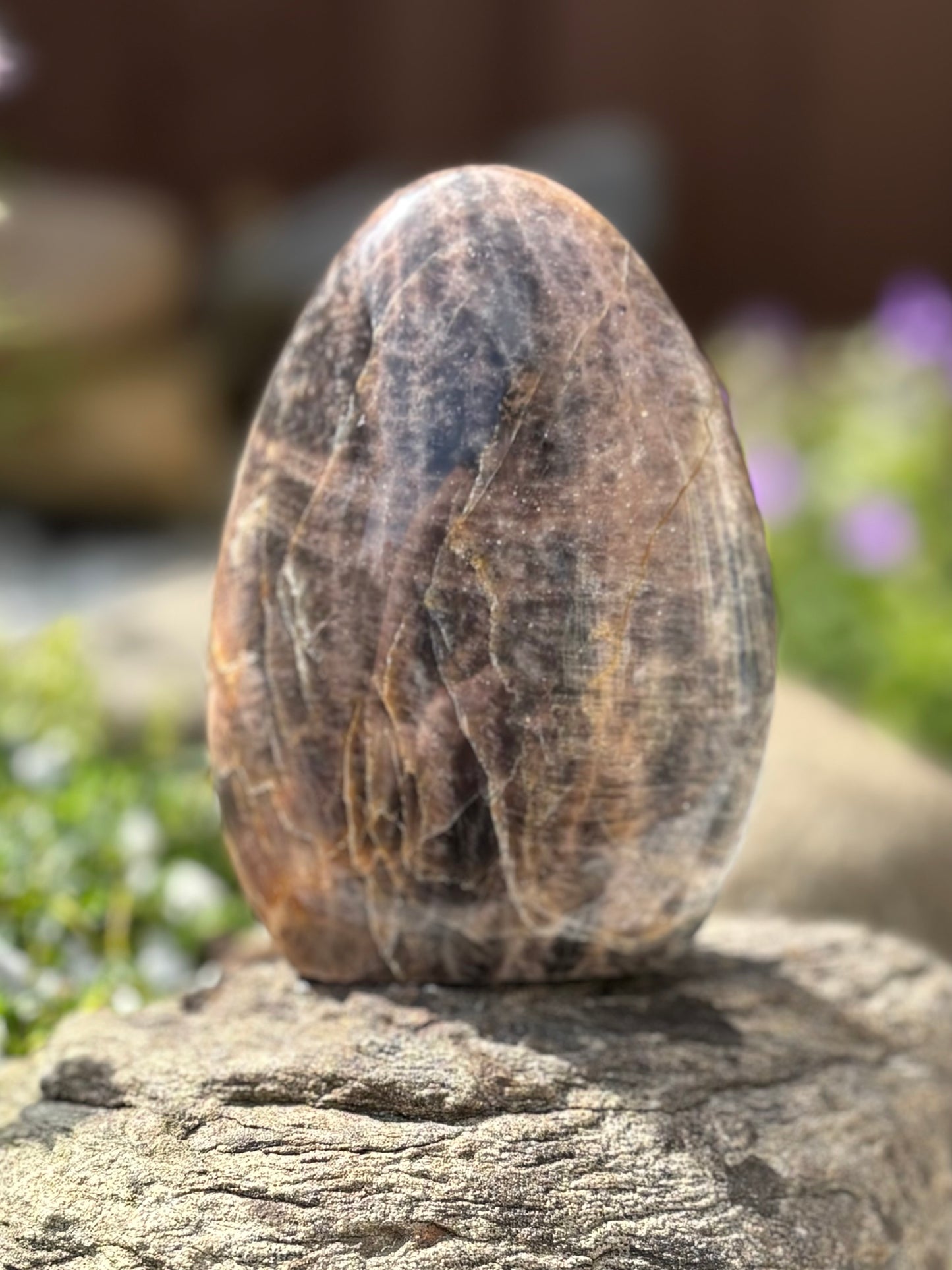 Black Moonstone Freeform – 9.5 cm, 388 g