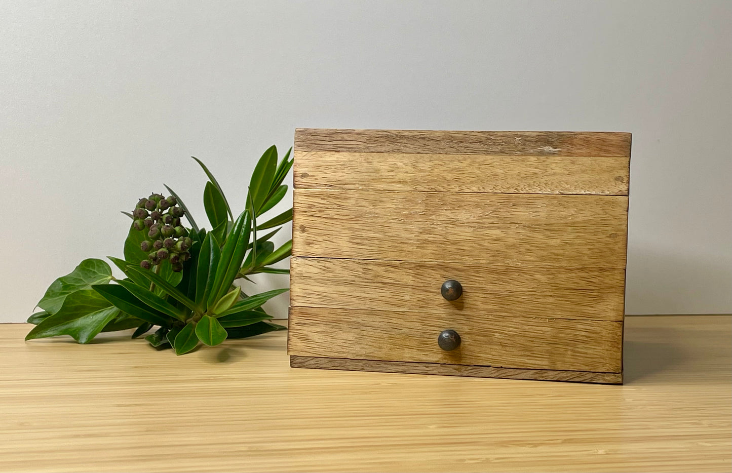 Aztec Design Carved Jewellery Box