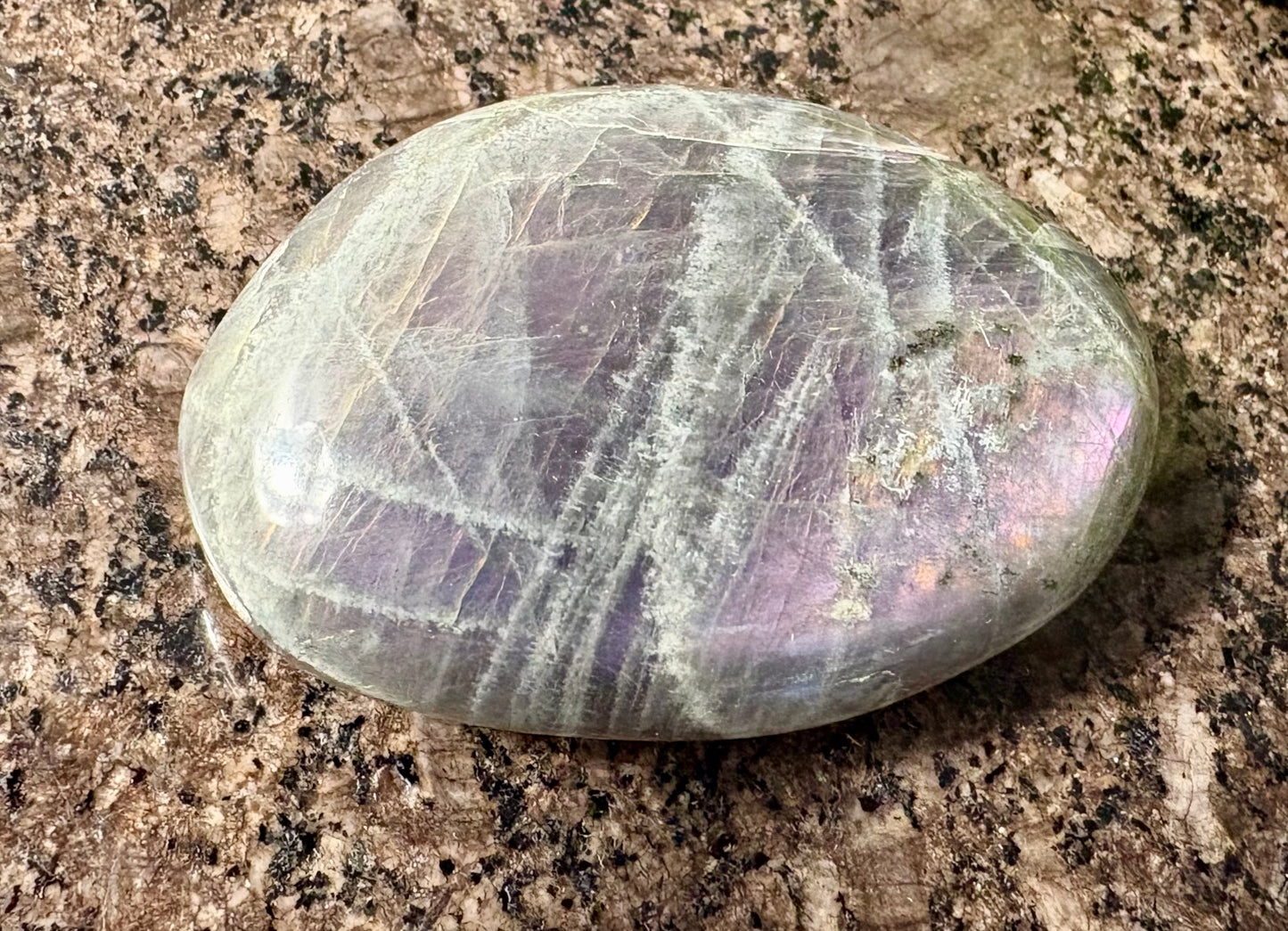 Purple Labradorite Palmstone