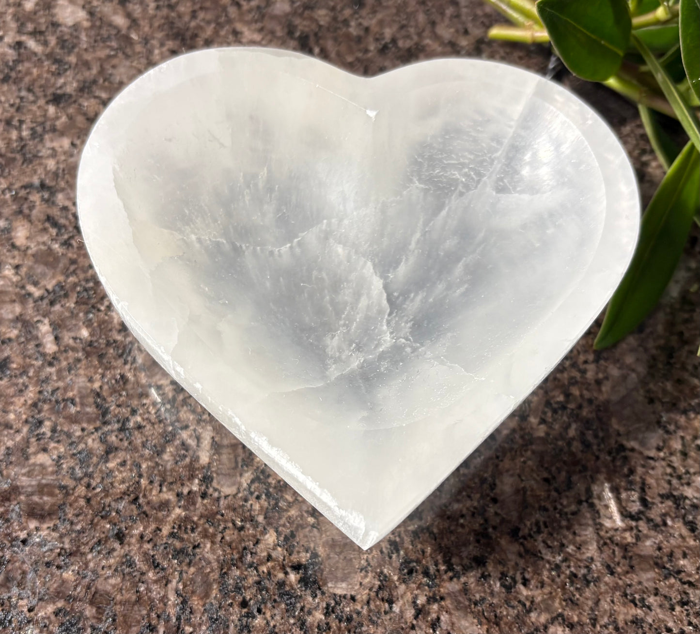 Heart Shaped Selenite Bowl