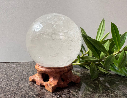 Mesmerising Large Quartz Crystal Sphere - spiritual healing