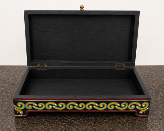 Peacock Hand painted Wooden Box