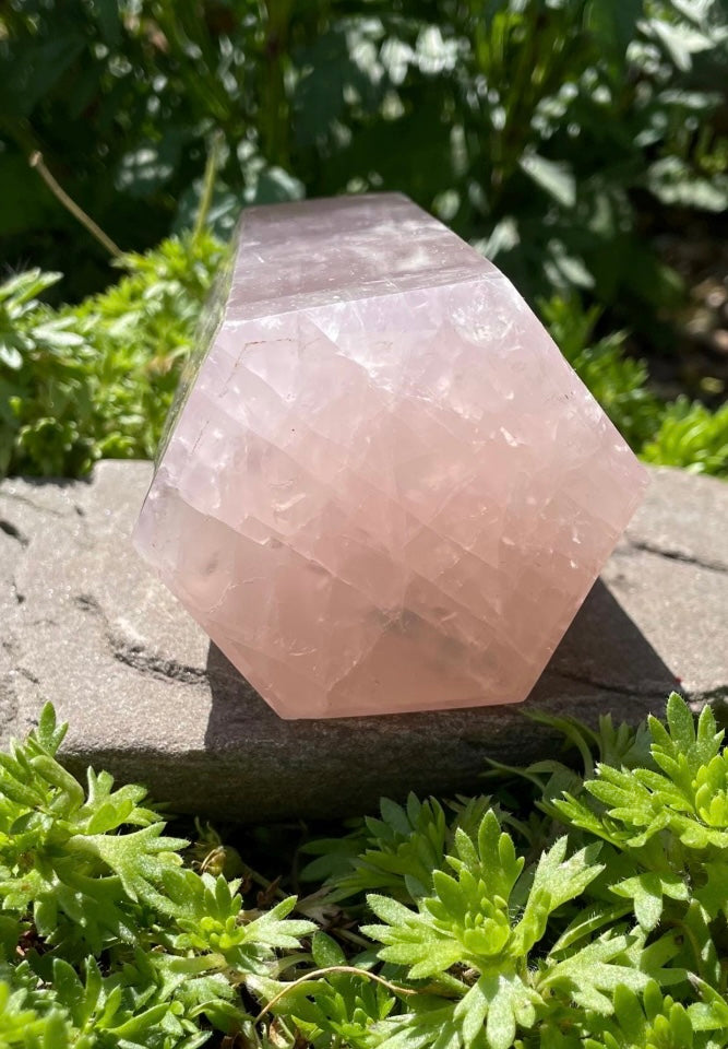 Very chunky Rose Quartz Healing Point Tower Crystal