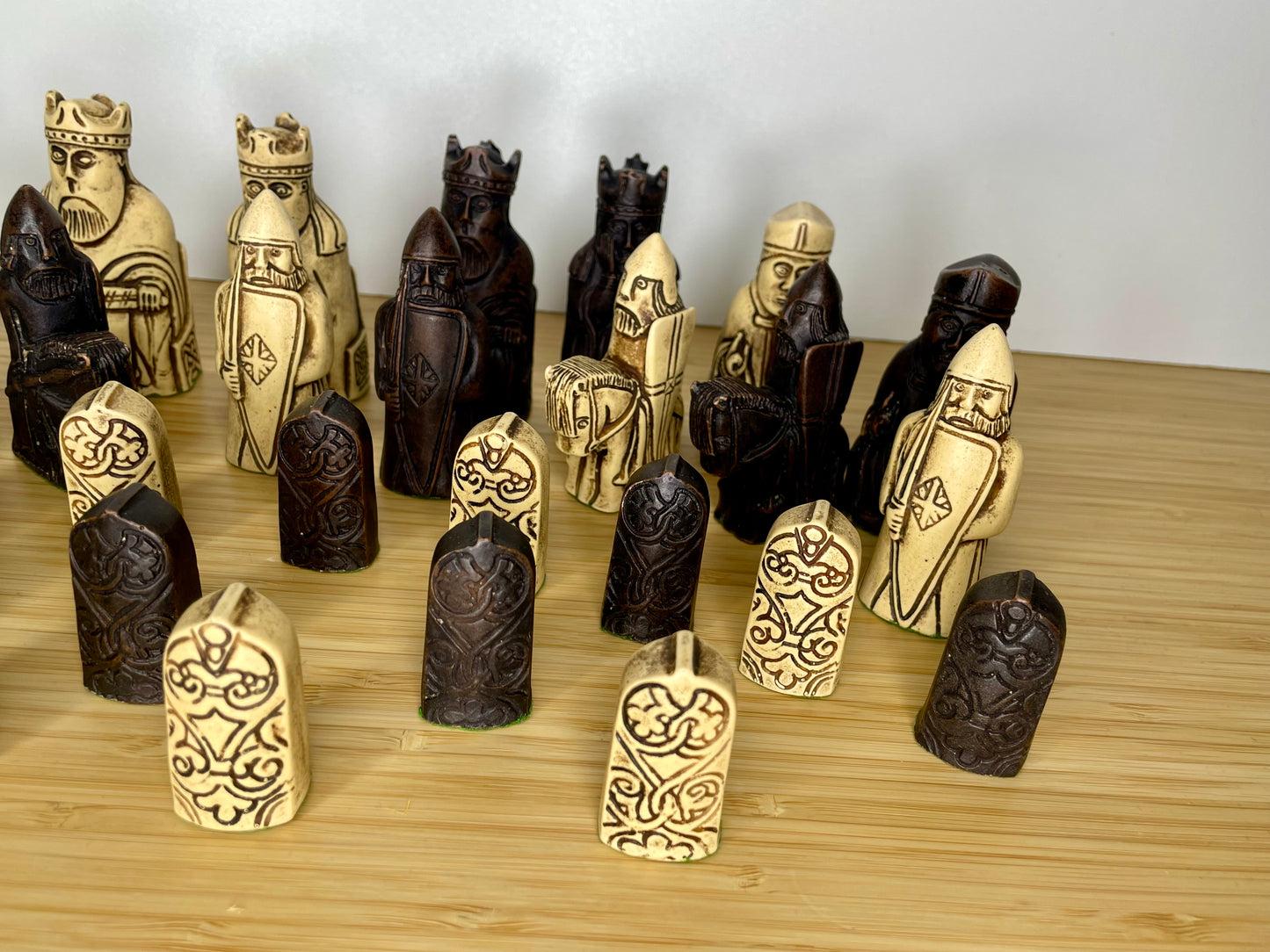 Full Size Isle of Lewis set of Chess Pieces