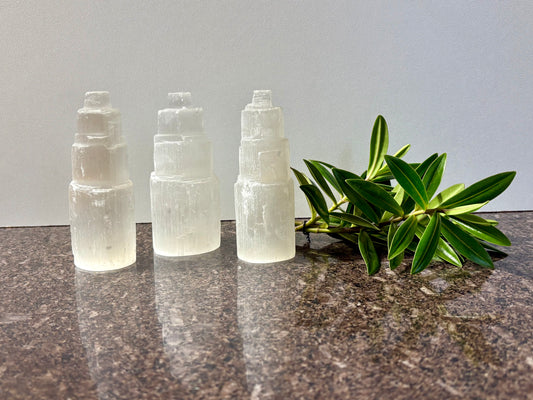 Selenite Tower 10cm tall