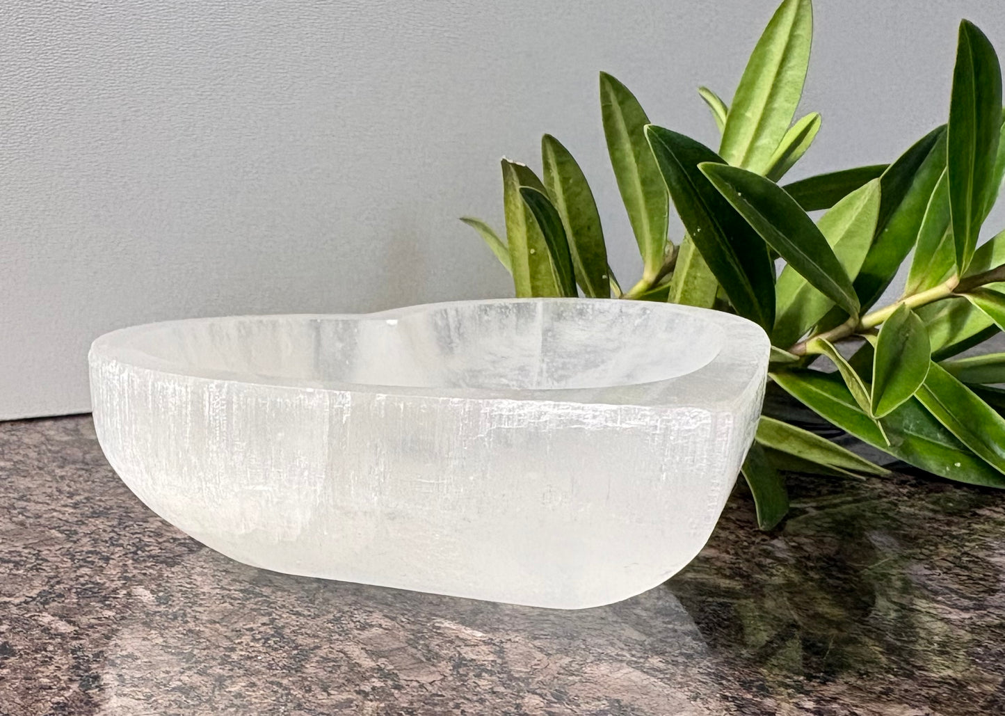 Heart Shaped Selenite Bowl