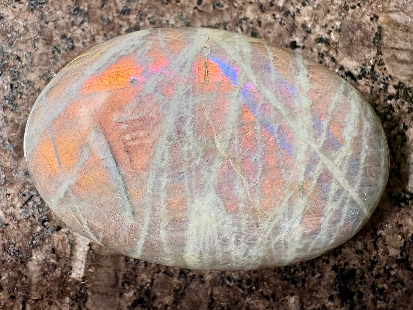 Purple Labradorite Palmstone