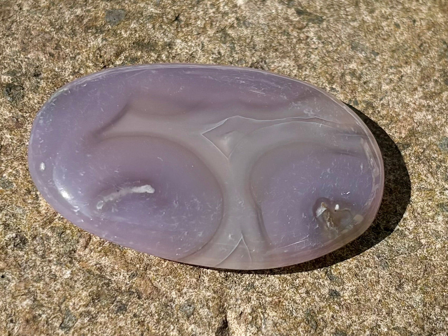 Purple Moss Agate Palm Stone – Polished Natural Crystal
