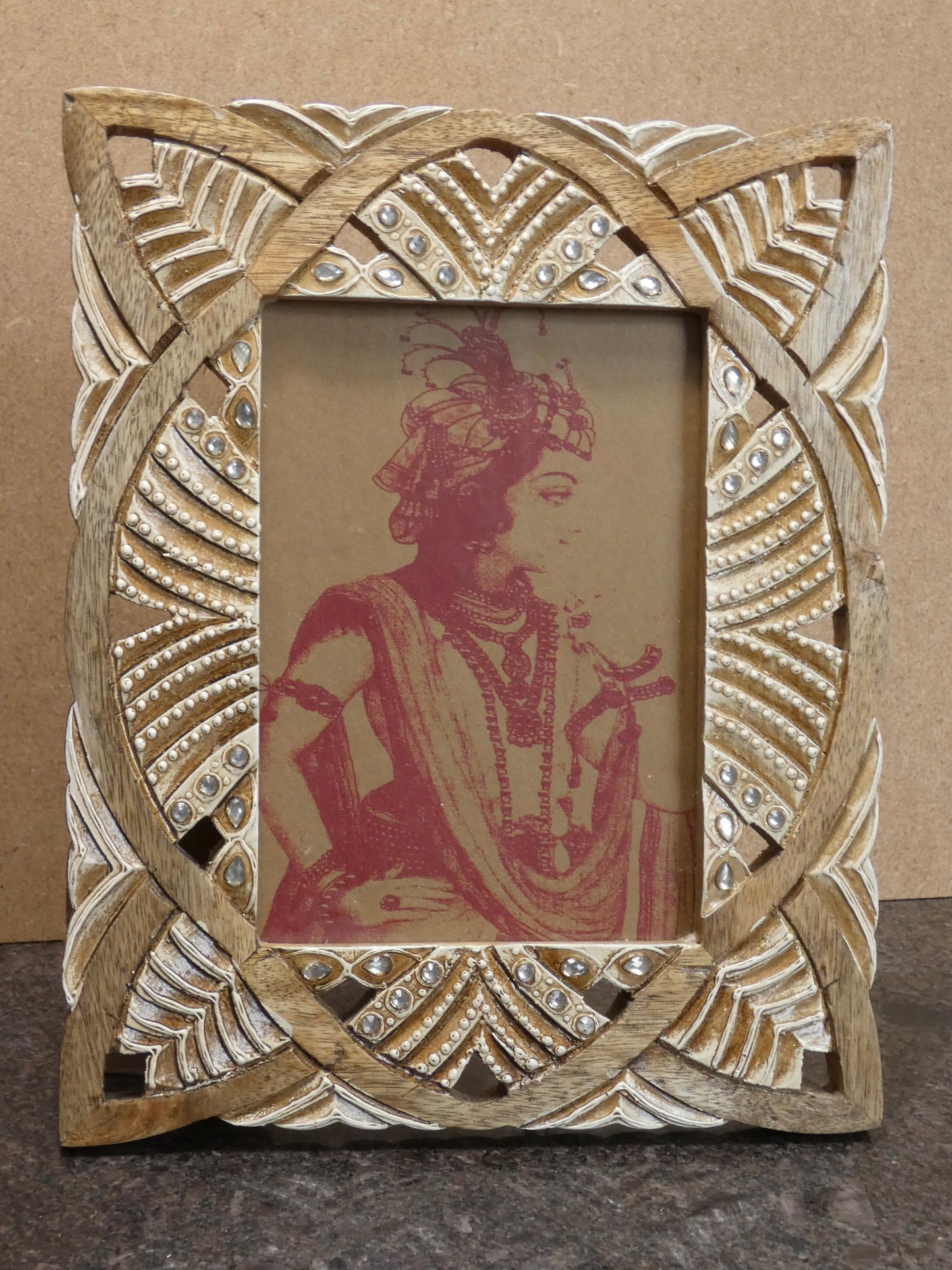 Wooden hand carved Photo frame