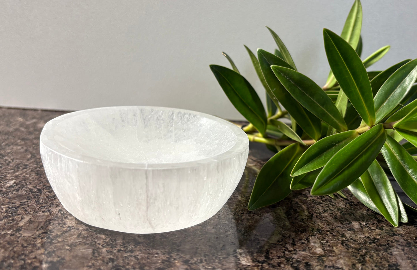 Selenite Round Bowl
