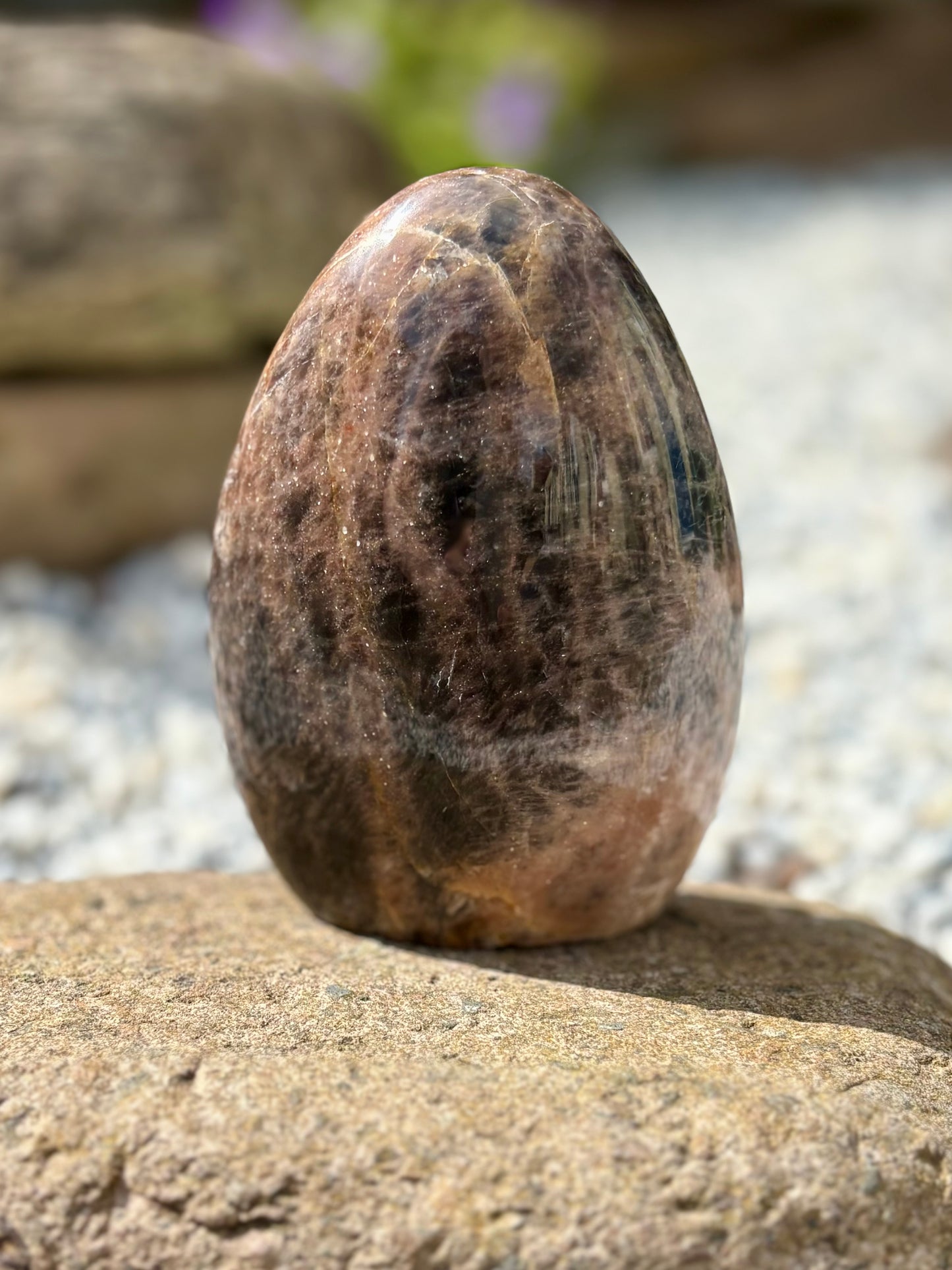 Black Moonstone Freeform – 9.5 cm, 388 g