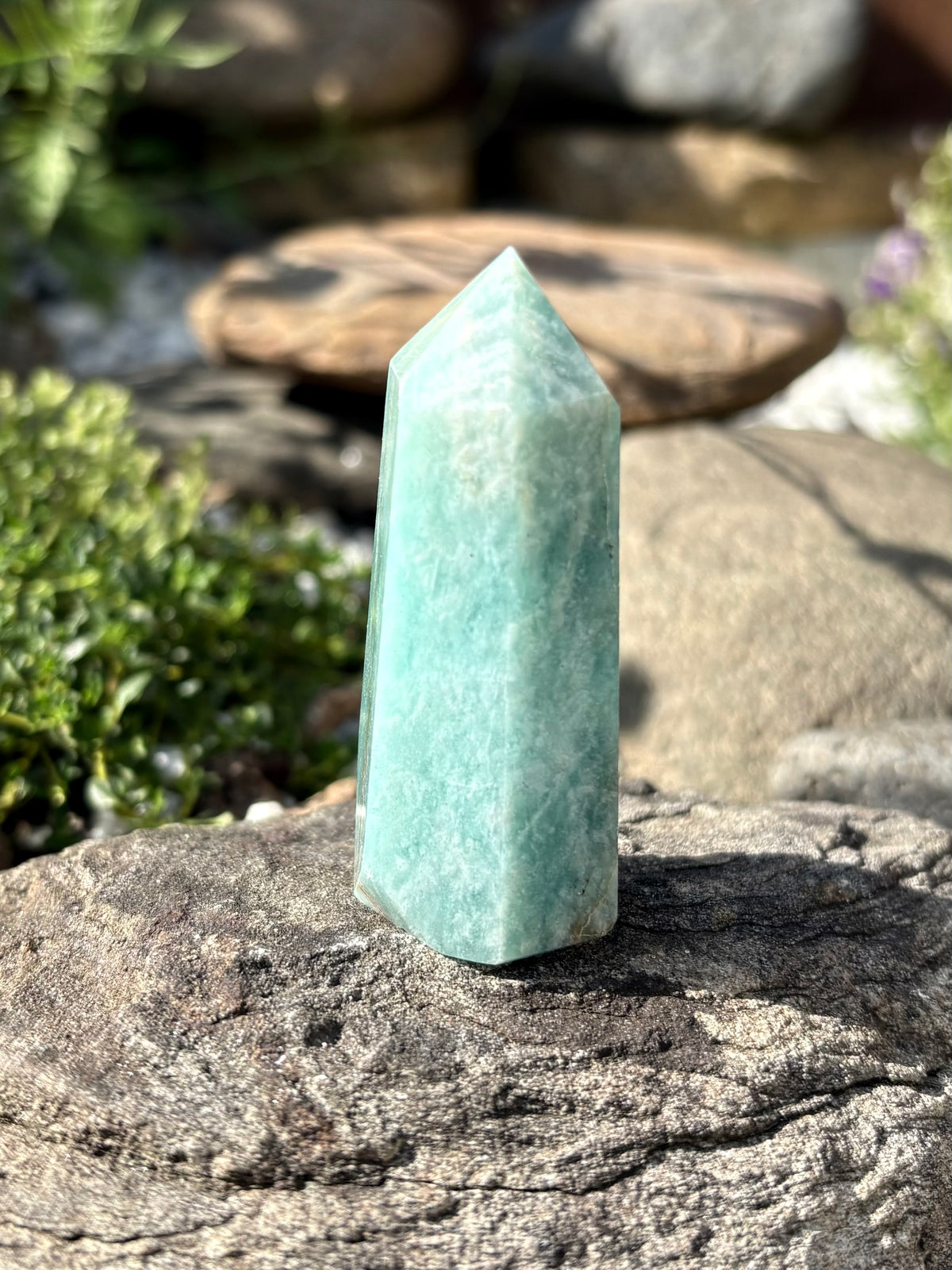 Amazonite Crystal Tower – Polished Point