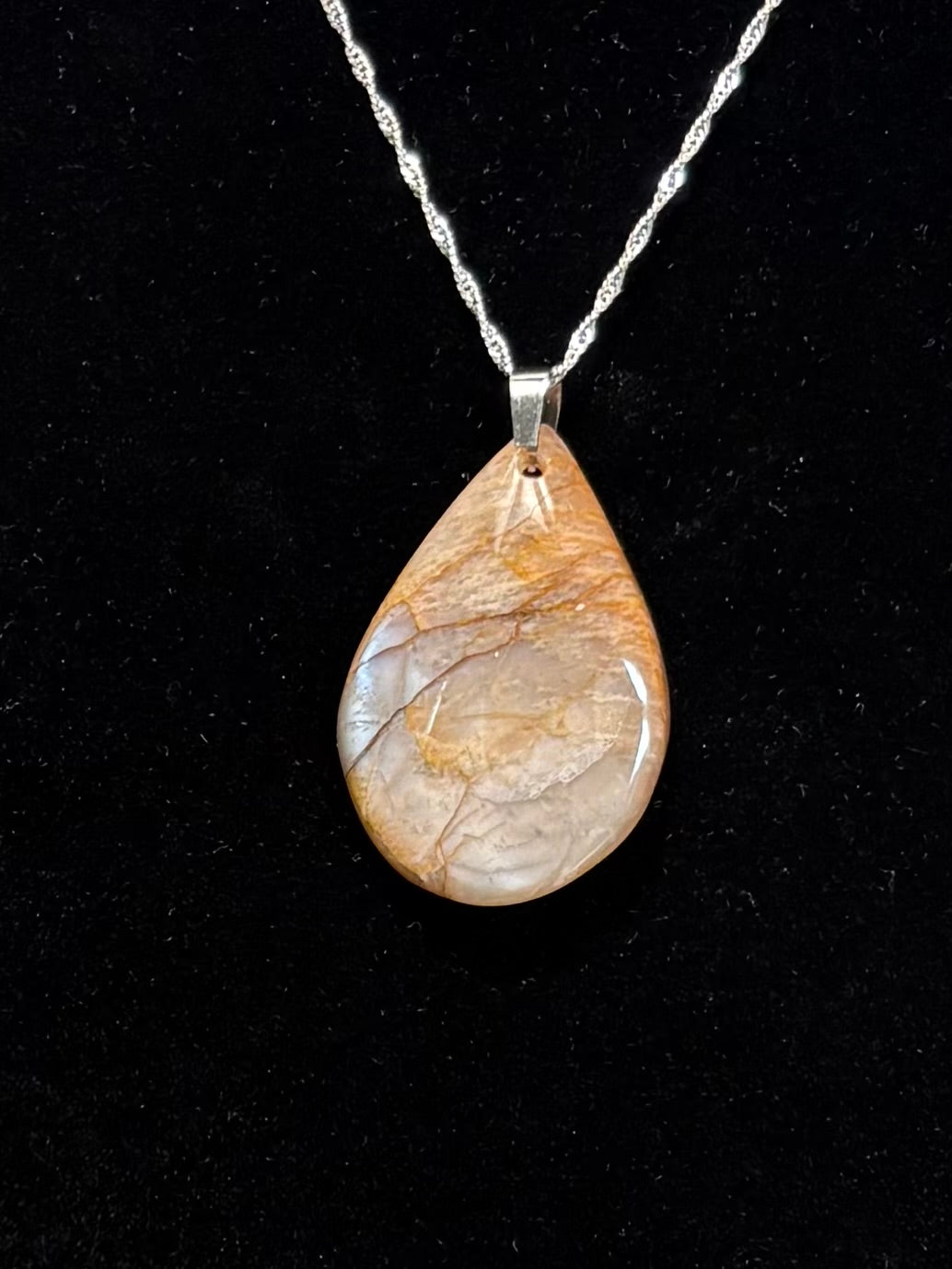 Bronze Labradorite Pear Drop Pendant