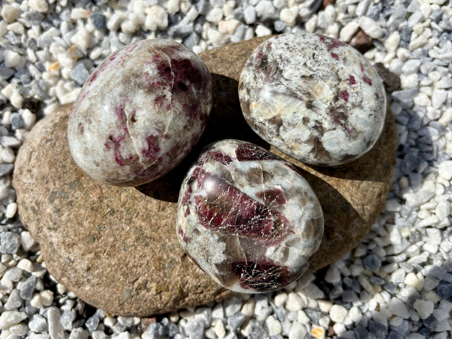 Rubellite Tourmaline Palm Stone – Polished Pink Crystal