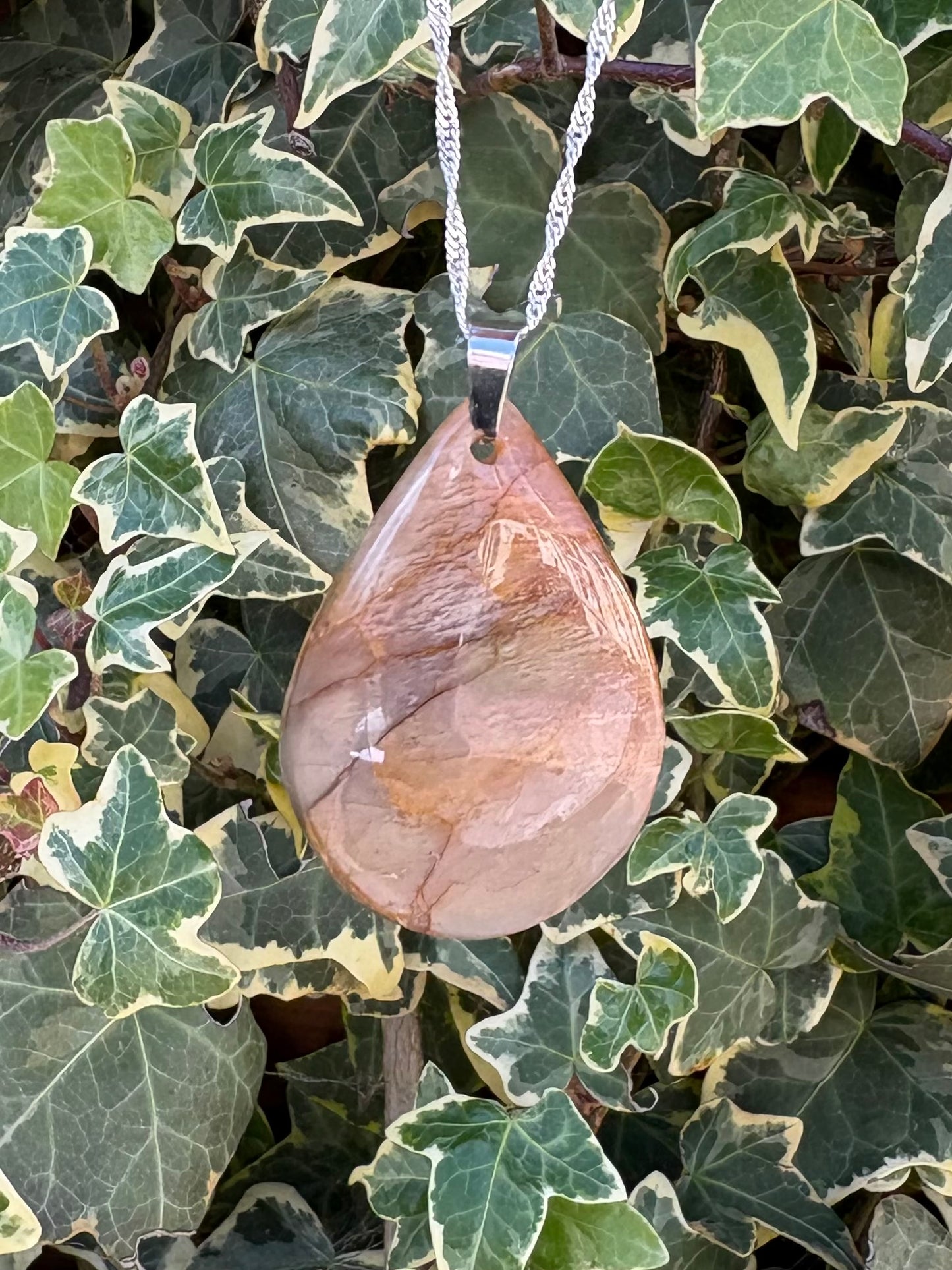 Bronze Labradorite Pear Drop Pendant