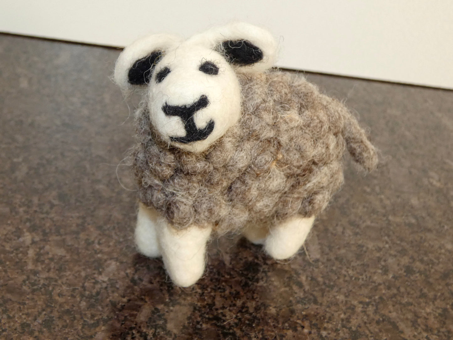 Little Cute Grey Felt Sheep