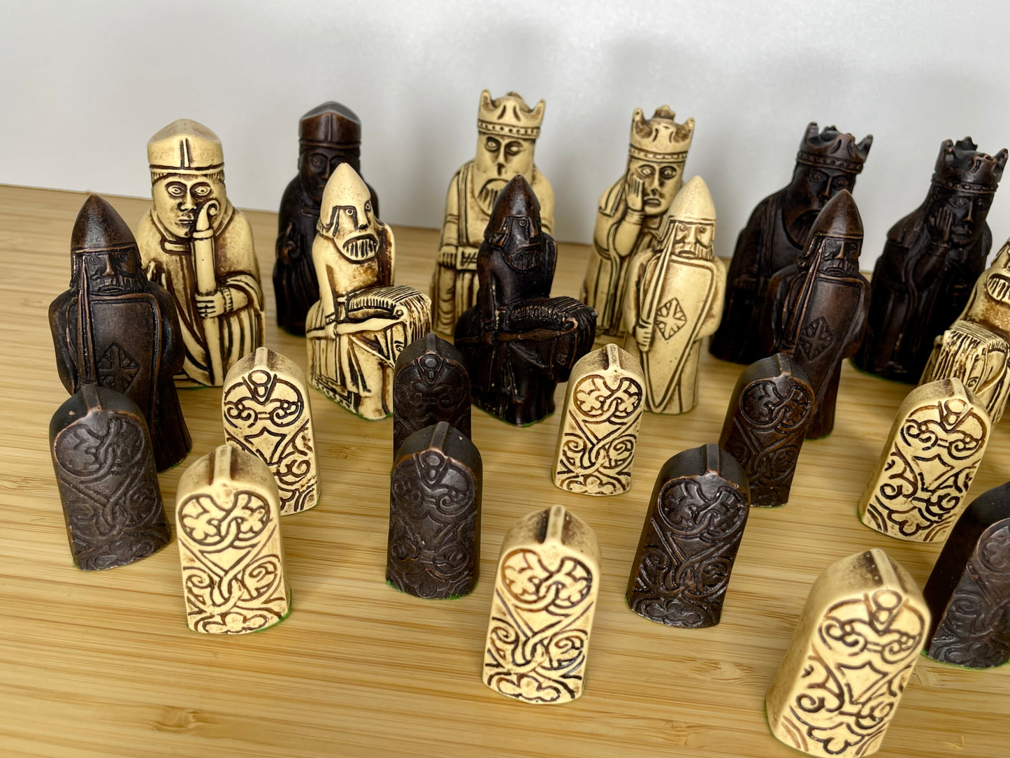 Full Size Isle of Lewis set of Chess Pieces