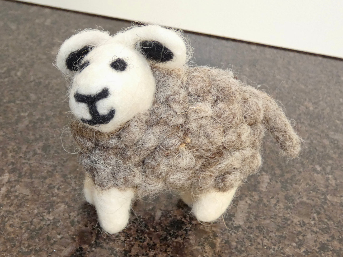 Little Cute Grey Felt Sheep