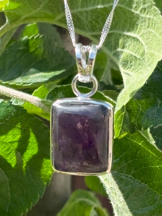 Hand-made Sterling Silver Amethyst Pendant