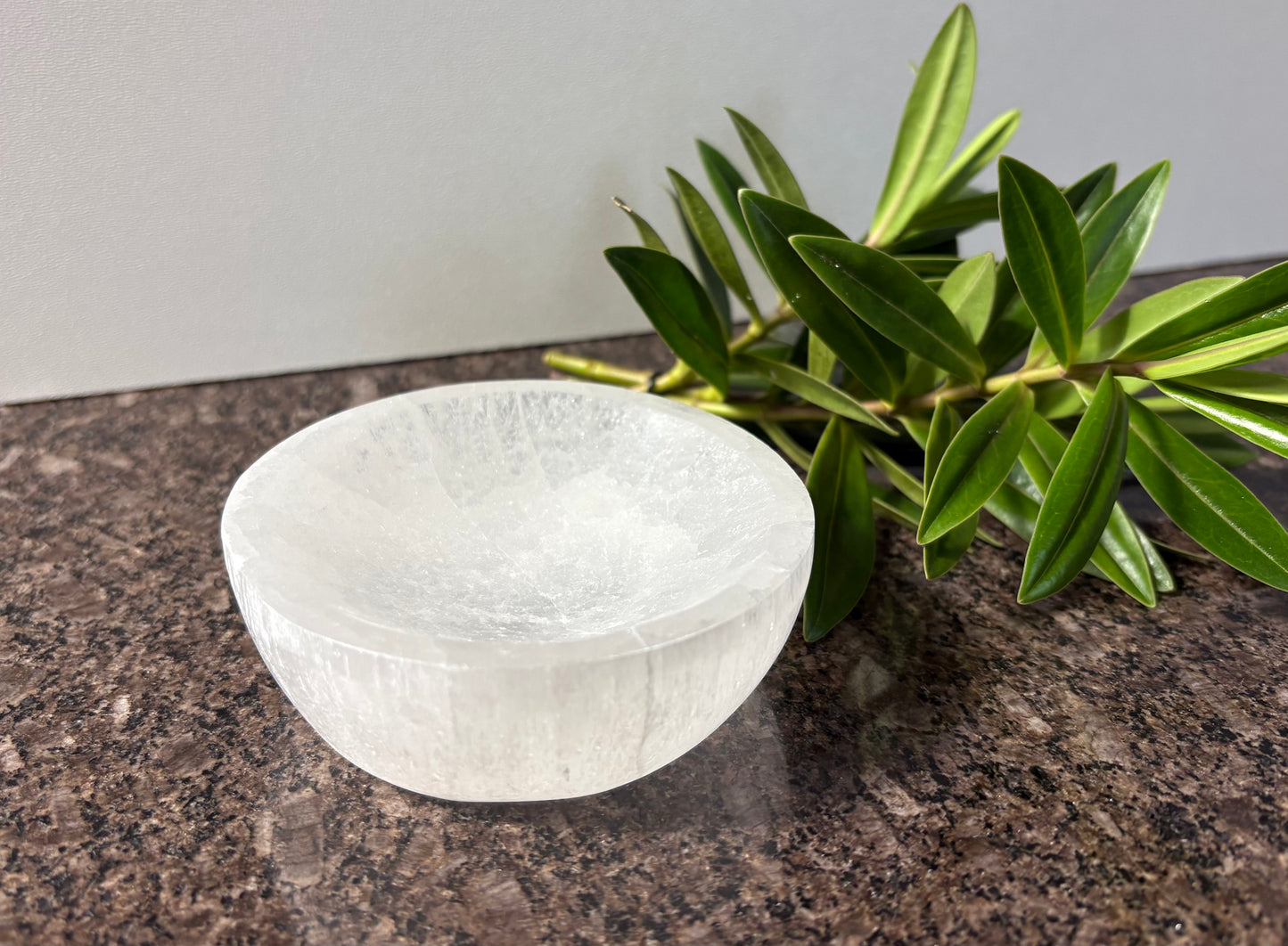 Selenite Round Bowl