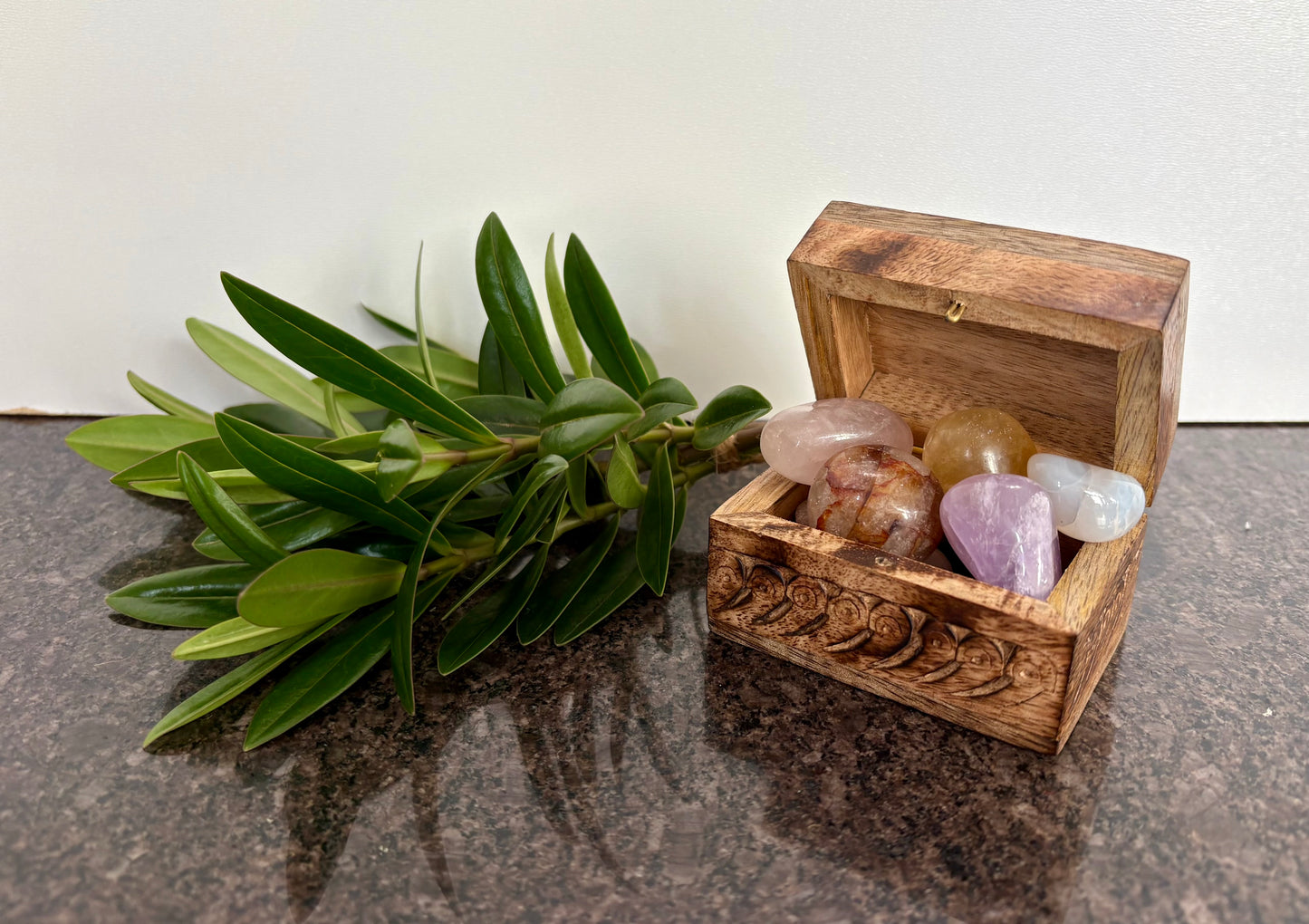 Little Treasure Chest Full of Beautiful Crystals