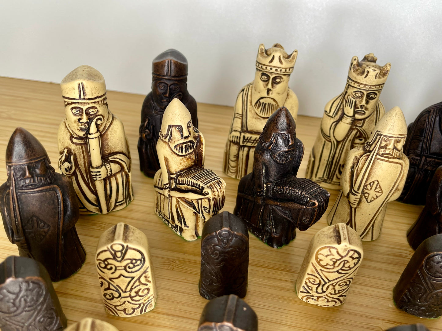 Full Size Isle of Lewis set of Chess Pieces