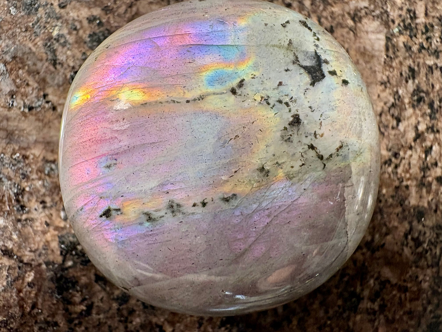 Purple Labradorite Palmstone