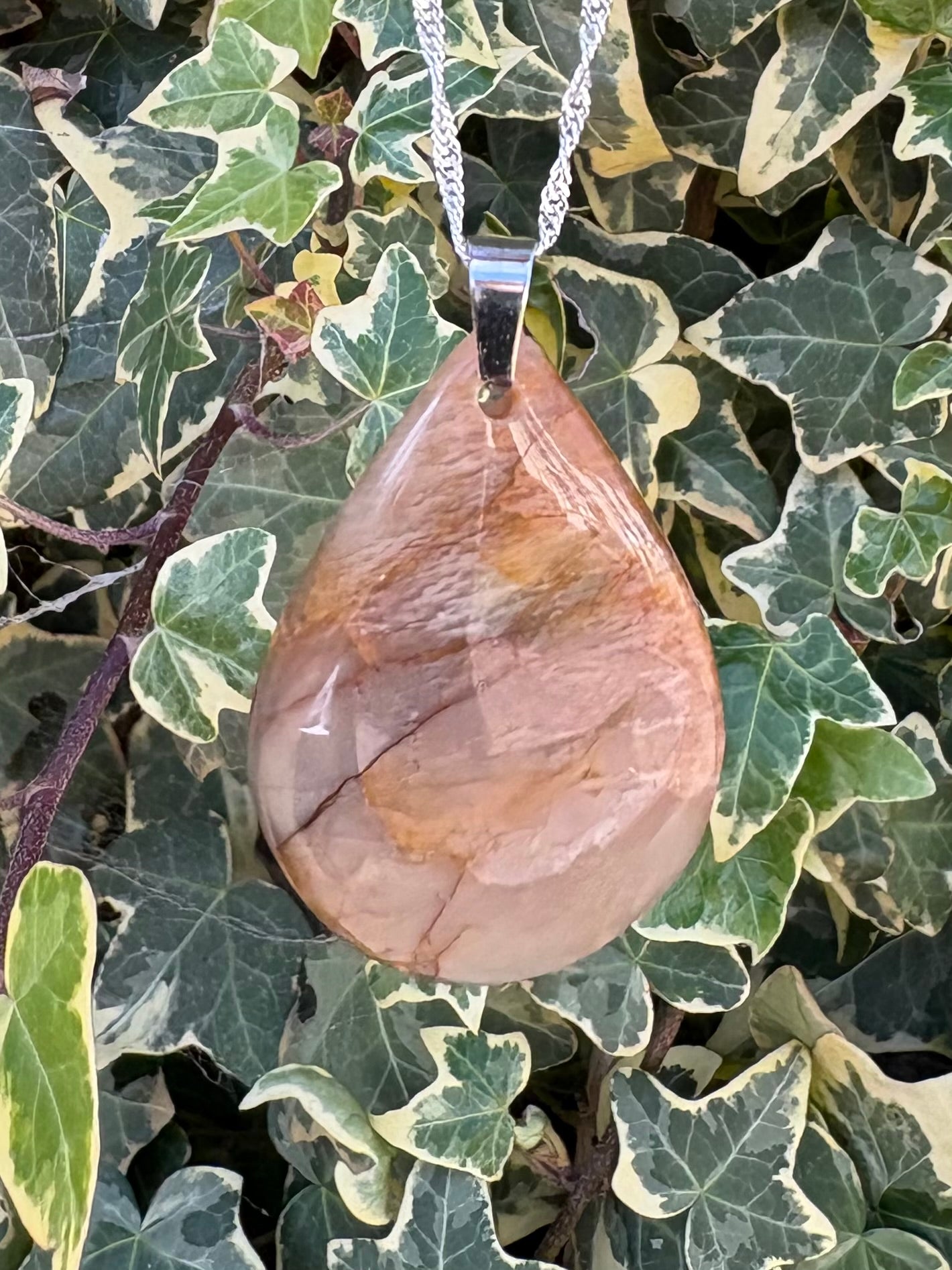 Bronze Labradorite Pear Drop Pendant