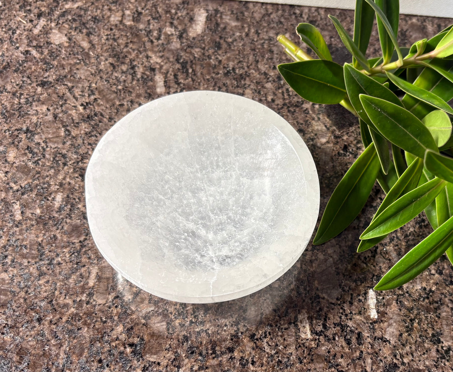 Selenite Round Bowl
