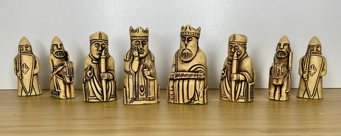Full Size Isle of Lewis set of Chess Pieces