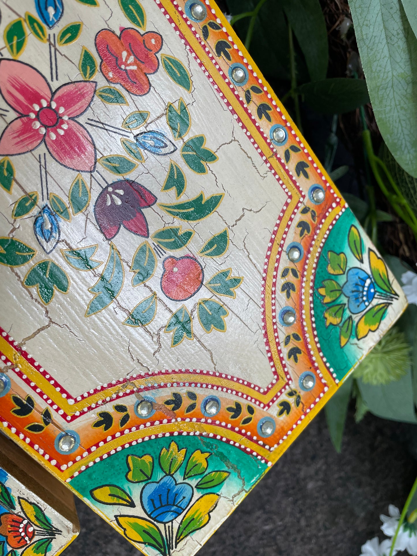Colourful Indian Hand Painted Trinket Box
