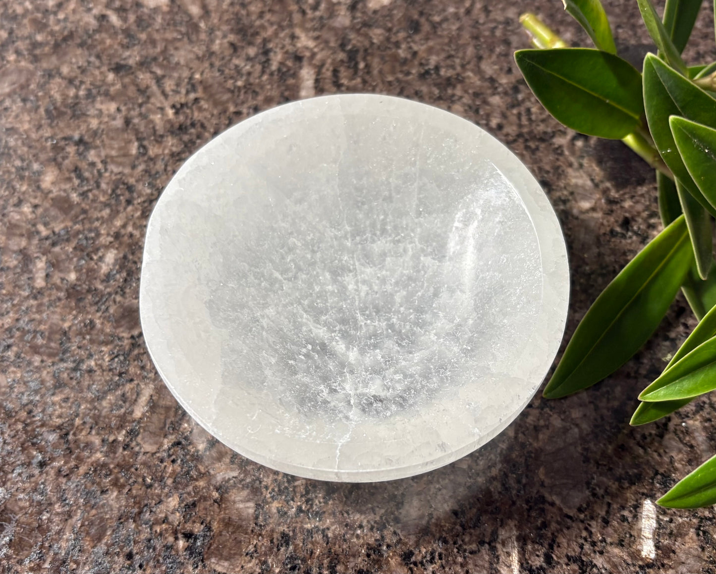 Selenite Round Bowl