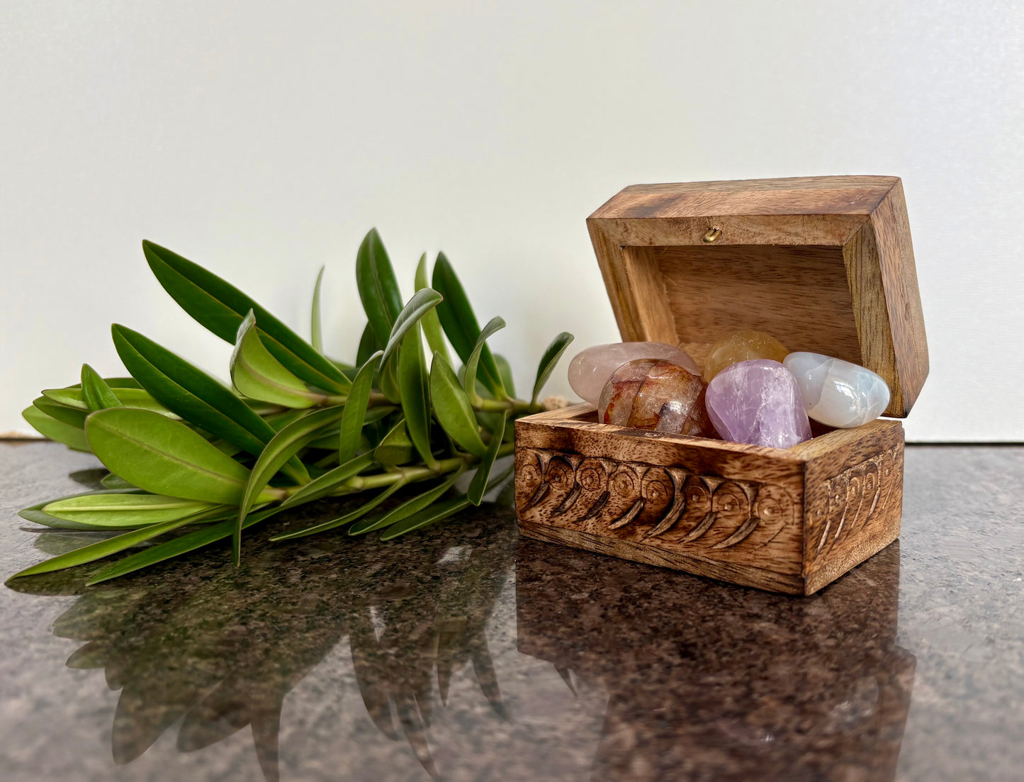 Little Treasure Chest Full of Beautiful Crystals