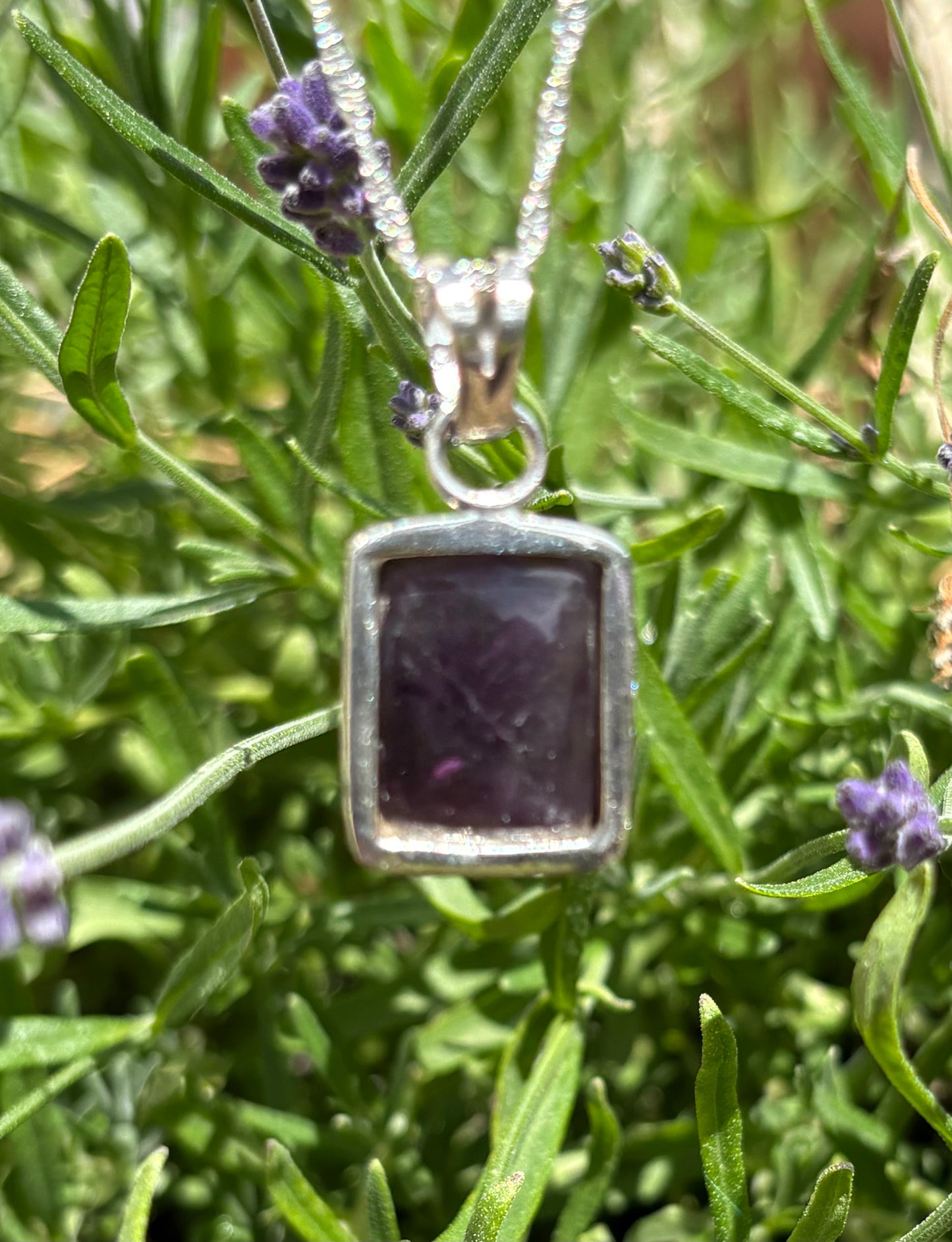 Hand-made Sterling Silver Amethyst Pendant