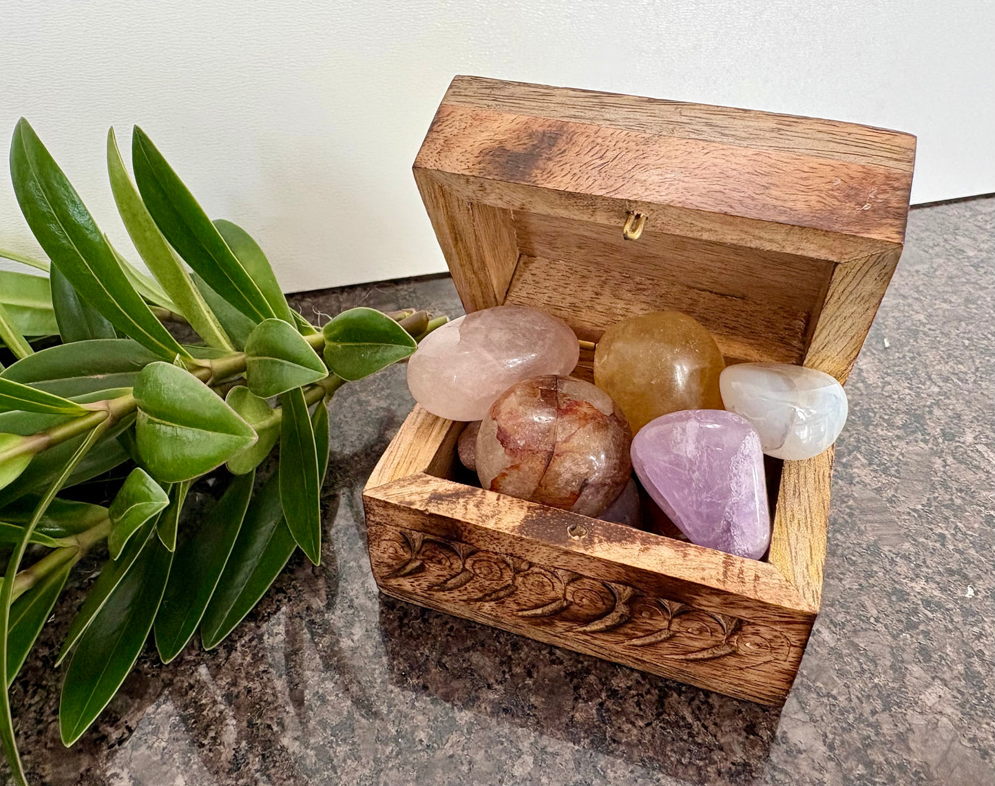 Little Treasure Chest Full of Beautiful Crystals