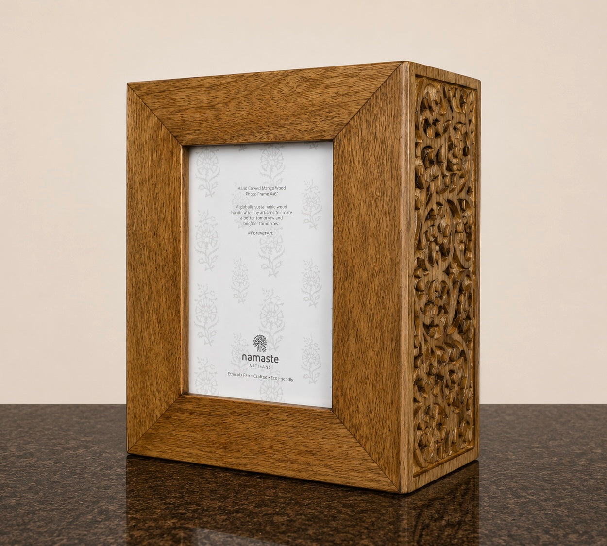 Hand Carved Photo/Memory Box made from Mango wood