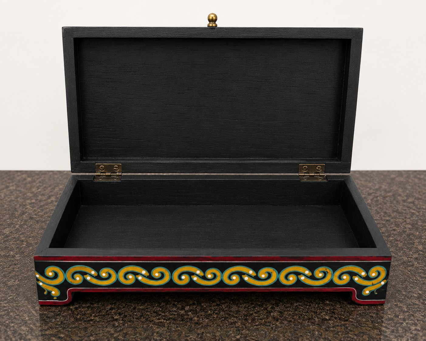 Peacock Hand painted Wooden Box