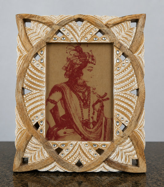 Wooden hand carved Photo frame