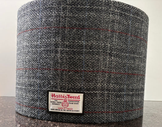 Handmade Harris Tweed Drum Lightshade 30cm x 21.5cm
