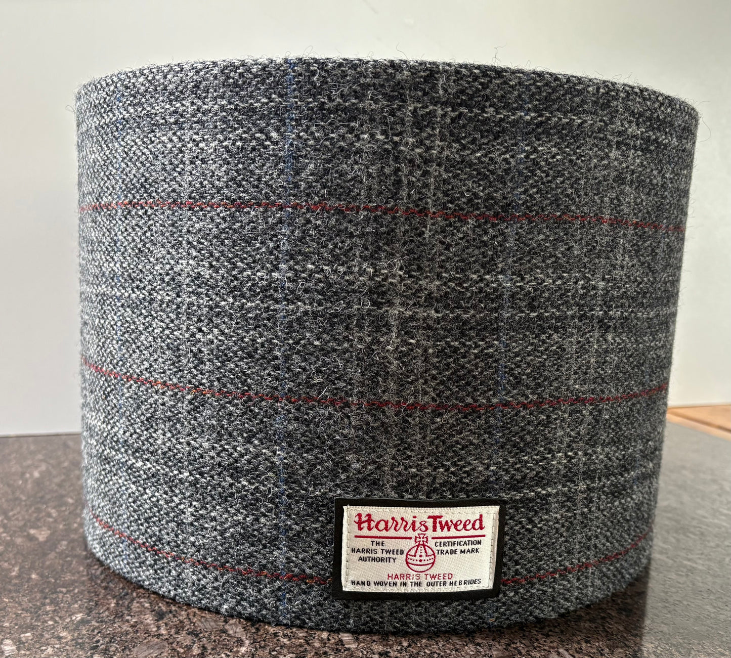 Handmade Harris Tweed Drum Lightshade 30cm x 21.5cm