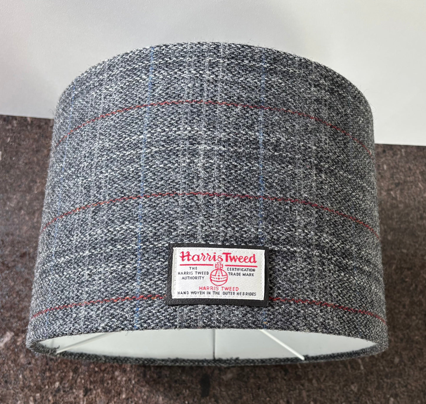 Handmade Harris Tweed Drum Lightshade 30cm x 21.5cm